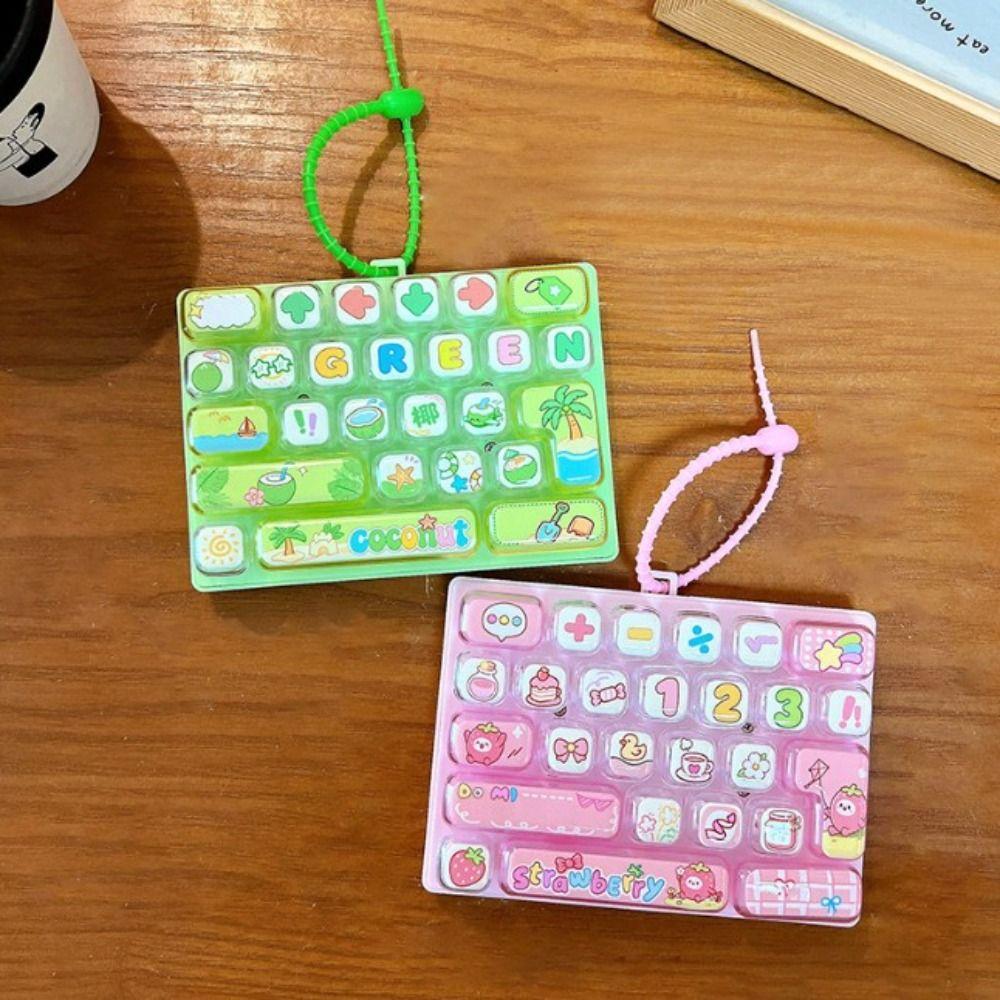 Keycap Clicker Mechanical Keyboard Toy 26-Key Stress Relief Fidget Toy  Party Favor Gift