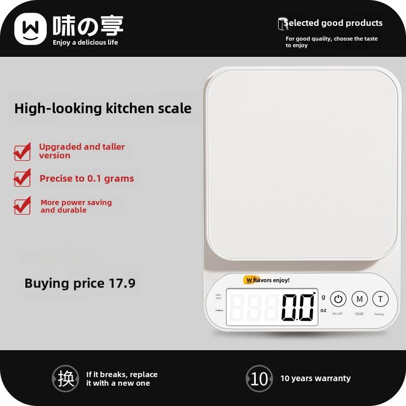 Digitale Küchenwaage mit hoher Präzision für Backen und Kräutermessungen