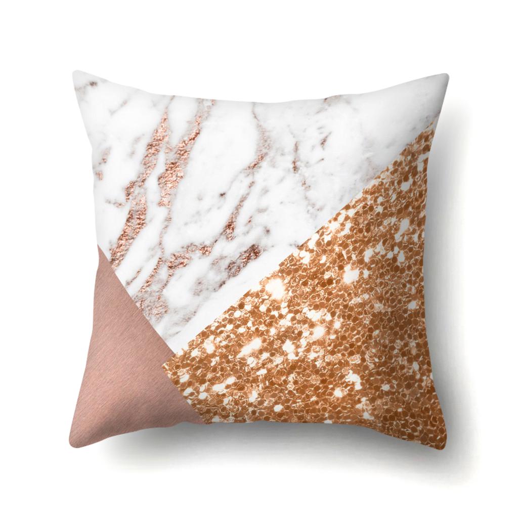 Geometric Marble Pattern Polyester Pillow Case European and American Fashion Simple Pillow Case