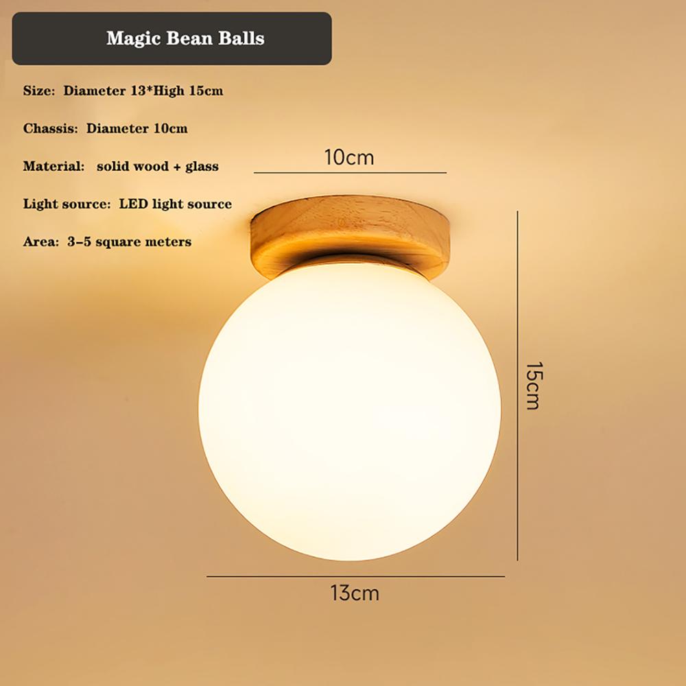 Modern LED Ceiling Light White Glass Ball Living Room Hanging Ceiling Light Home Lighting Decoration Aisle Lighting Fixture
