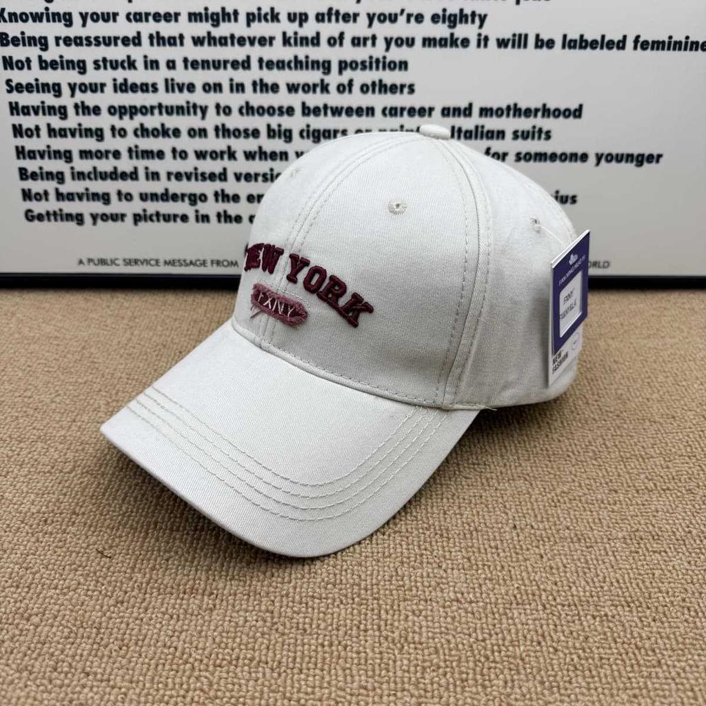 Washed and made old NEW YORK embroidered baseball cap soft top cap men's and women's versatile casual sun hat