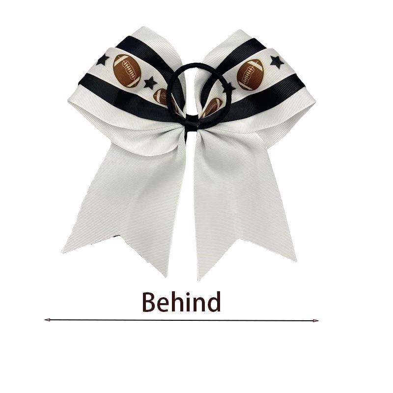 New Style Cheerleading Bow with Streamers for Girls' Sports Hair Tie
