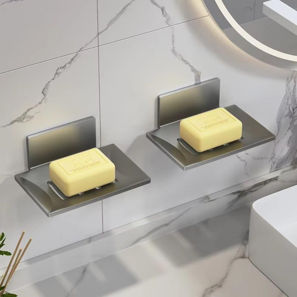 Carbon Steel Shower Soap Holder Wall Mounted Soap Storage Rack Soap Dish Bathroom Accessories