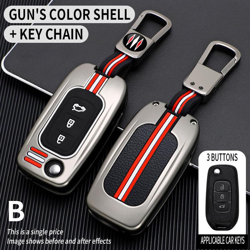 Metal Car Key Cover Fob Case Shell for Renault Megane Espace Kadjar Talisman Captur Koleos Arkana Clio Grand Scenic Sandero