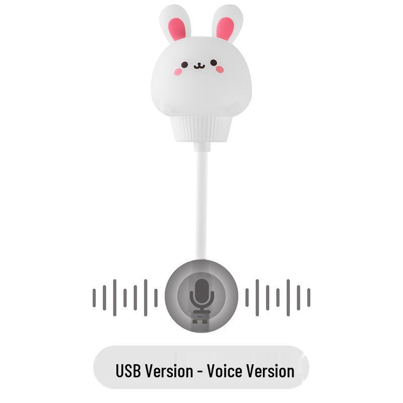 USB Voice-Controlled Dimmable Night Light for Children's Room