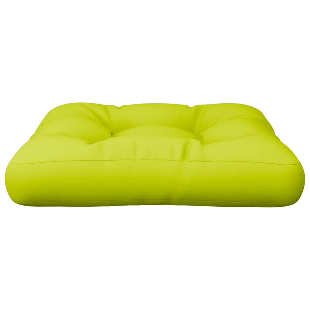 Pallet Cushion Neon Green 60 x 60 x 12 cm Fabric