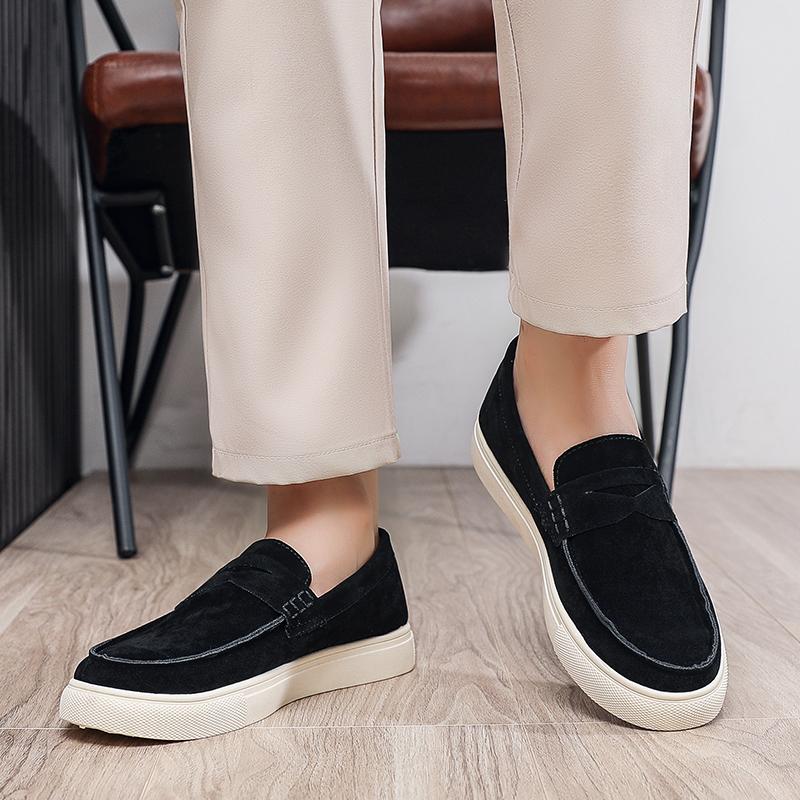 Fashion All-match Loafers Fashion Walking Shoes Soft Sole Slip on Flats Leisure Walk Moccasins Sneakers New Handmade Mens Casual Shoes