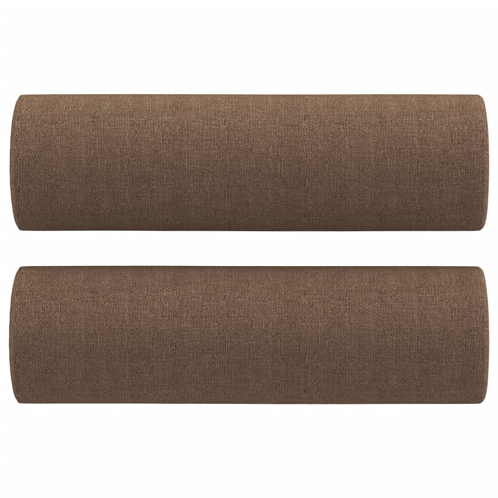 Vidaxl 3-Osobowa Sofa Z Poduszkami, Brązowa, 180 Cm, Tkanina