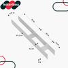 Kotarbau® H-Post Base For Embedding, Bracket, Galvanized Steel Anchor, 70 Mm, Set Of 2