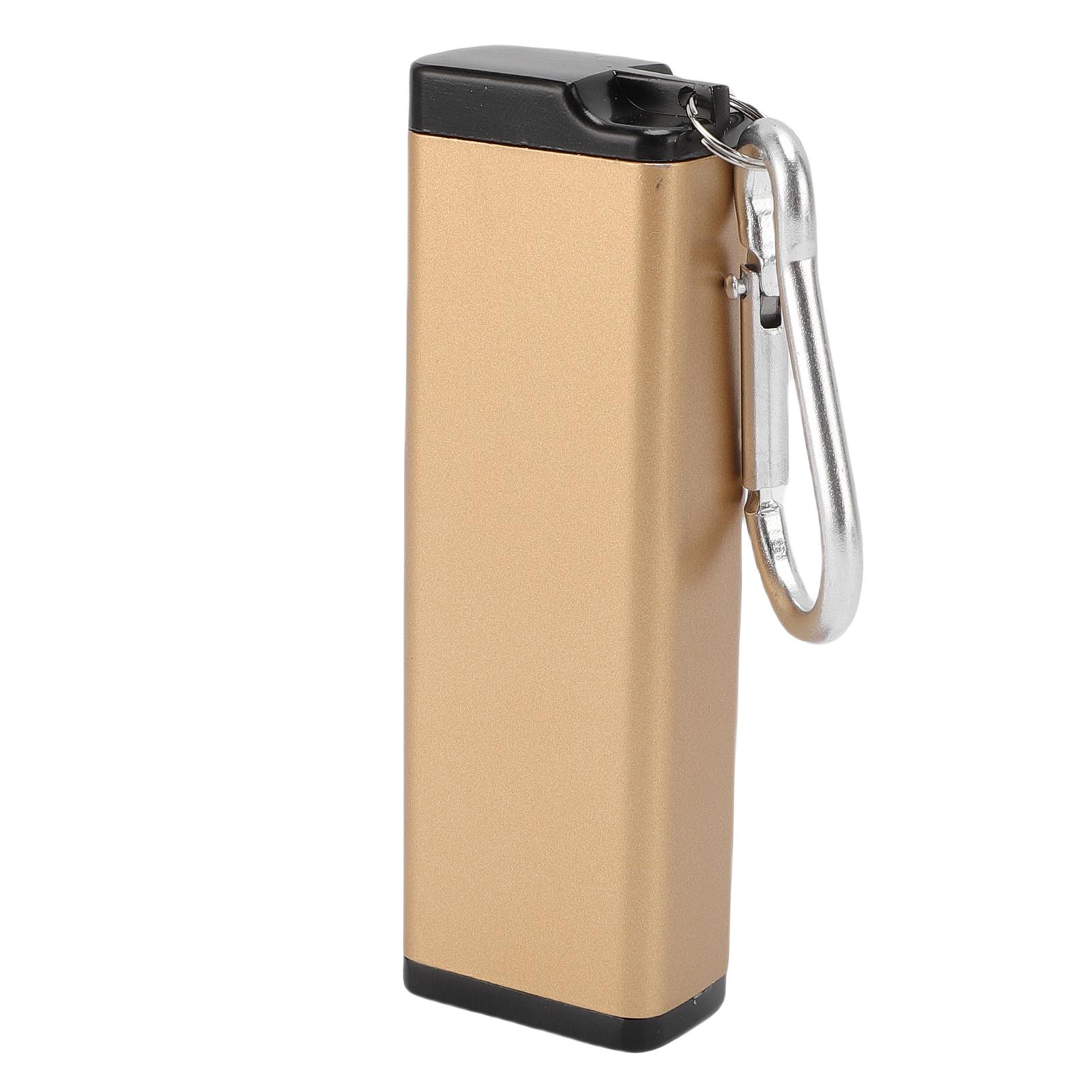

Металлическая трубка для хранения, бутылка, брелок, герметичный контейнер, алюминиевый сплав, водонепроницаемый для улицы золотой