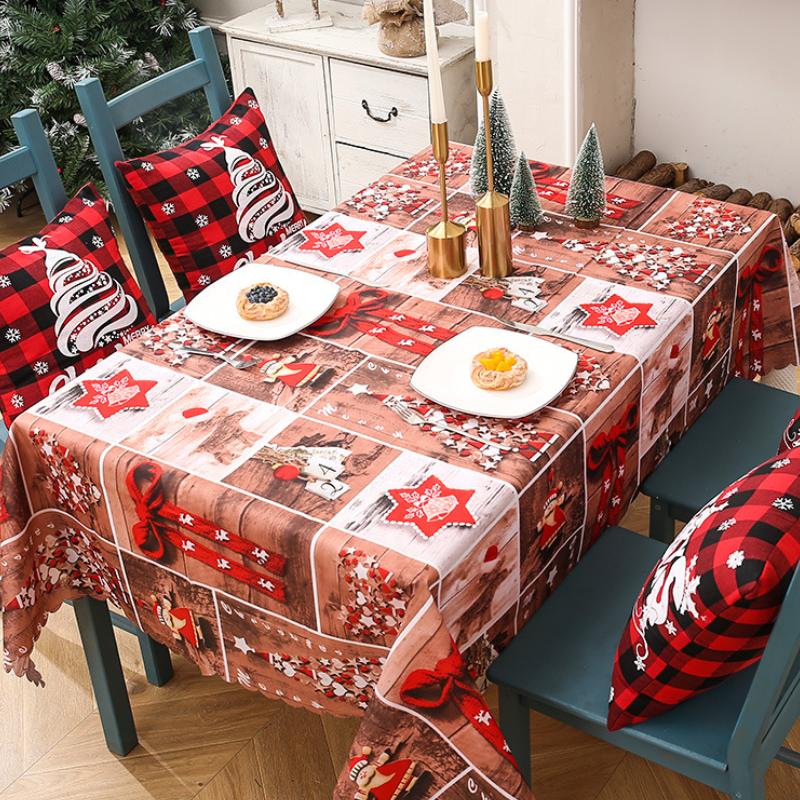 

Рождественские декоративные украшения, креативная рождественская печать, скатерть, скатерть, флаг, рождественские украшения для стола, скатерть 150cmx180cm