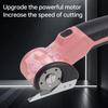 Cordless Electric Scissors 3.6V Re Able Cardboard Box Cutter Fabric Scissor with Spare Blade   Lock & LED Light for Leather Carpet Plast