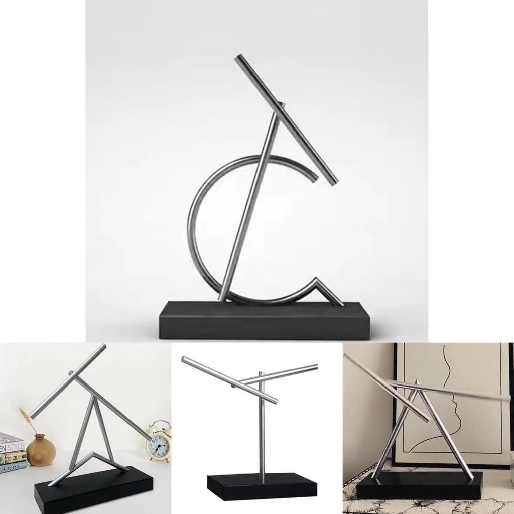 Creative T C And A Shape Anti Gravity Metal Rod Swing Toy Desktop Ornament For Home Decor