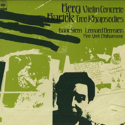 LP Record ISAAC STERN, LEONARD BERNSTEIN, NEW - Berg: Violin Concerto / Bartok: Two 23AC3 CBS SONY 1976 Japan Obi Classical Used