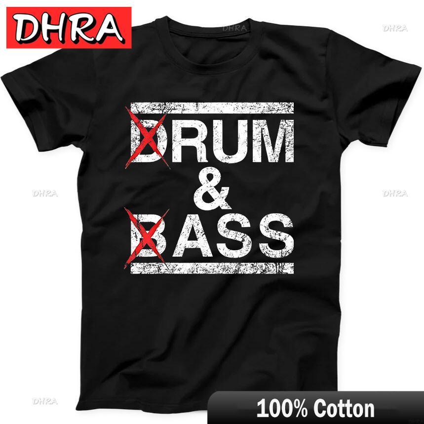 Drum Bass Rum Ass Lovers Joke Saying Funny Music Gift Tee Black T Shirt Cool Tops Clothing for Women TShirt Unisex UK Camisa