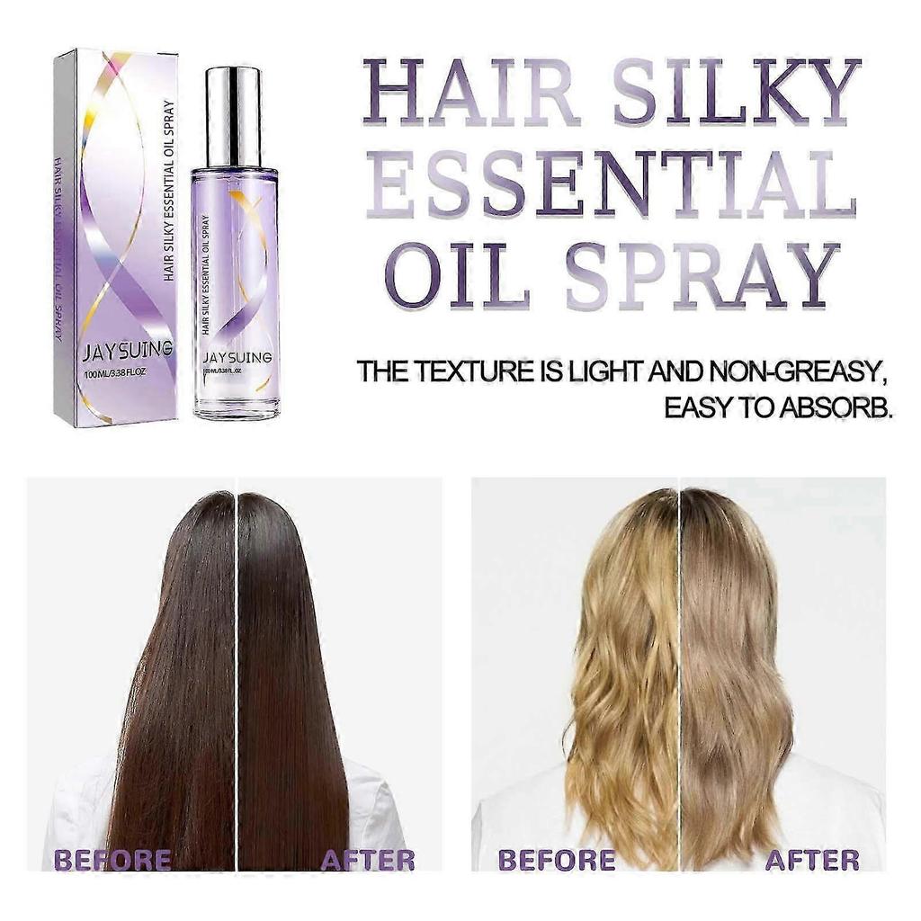 Jaysuing Hair Essential Oil Spray Repair Hair Dry Manic Soft Fluffy Hair Care Deep Nourishing Hair 100Ml