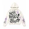 Street Hip Hop Flamme 3D-Druck Reißverschluss Hoodie Lockerer Schnitt Jugend Freizeit Winter Sweatshirt