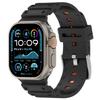 Silicone Band for Apple Watch Series 10 9 8 7 SE 6 5 4 3 2 1 42mm 41mm 40mm 38mm Dual Color Watch Strap