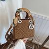 New fashion heavy industry embroidered silk scarf bag portable shoulder crossbody trendy women's bag