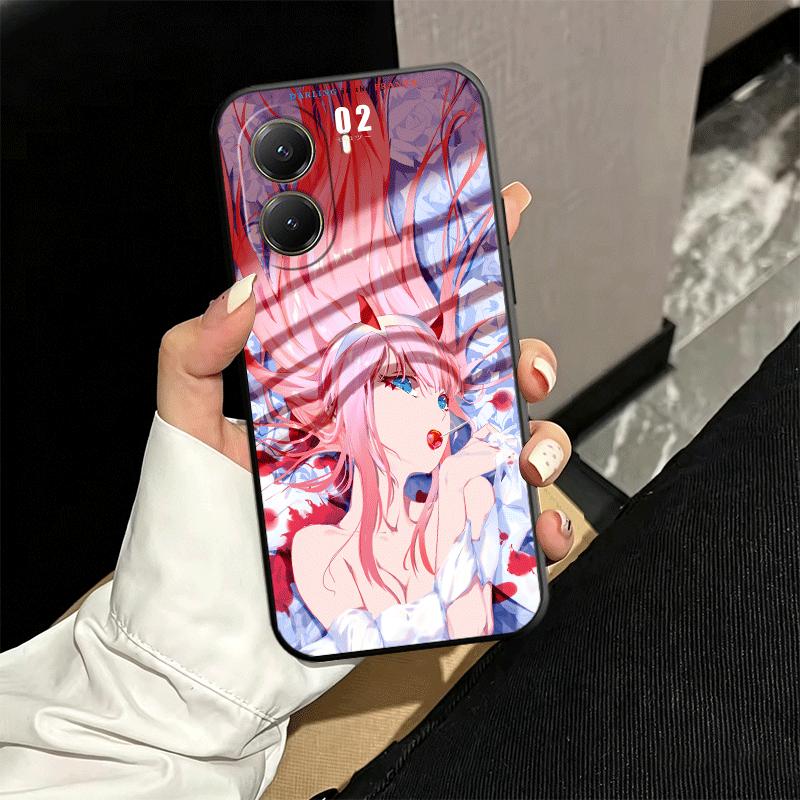 Liebling Zero Two 02 Anime Weiche Handyhülle für Xiaomi Poco X5 X6 X7 X8 Pro Max X3 F7 F8 Ultra M8 M7 M6 M5 Redmi 15 15C 14C 13C 12
