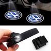 CGLWZ1 1/2Pcs Car Door Emblem LED Light Welcome Lamp Wireless Laser Projector For VW Passat Polo Touran Tiguan Jetta Golf accessories