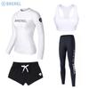 Dames Sneldrogende UV-Bescherming Rash Guard Set Lange Mouwen Top Broek Surfen Duiken Snorkelen