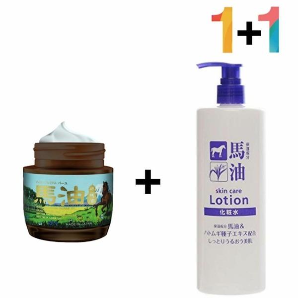 

Hokkaido Mayu Cream Non-Stick Moisturizing Mildly Dry Nourishing (WB6977E) Horse Oil 1 bottle Hyal Skin 180ml 1bottle