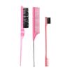 Cross-Border Hairdressing Comb and Brush Set: Rat-Tail, Teasing, Double-Ended, Styling, Toothbrush Eyebrow Brush for Makeup and Updos