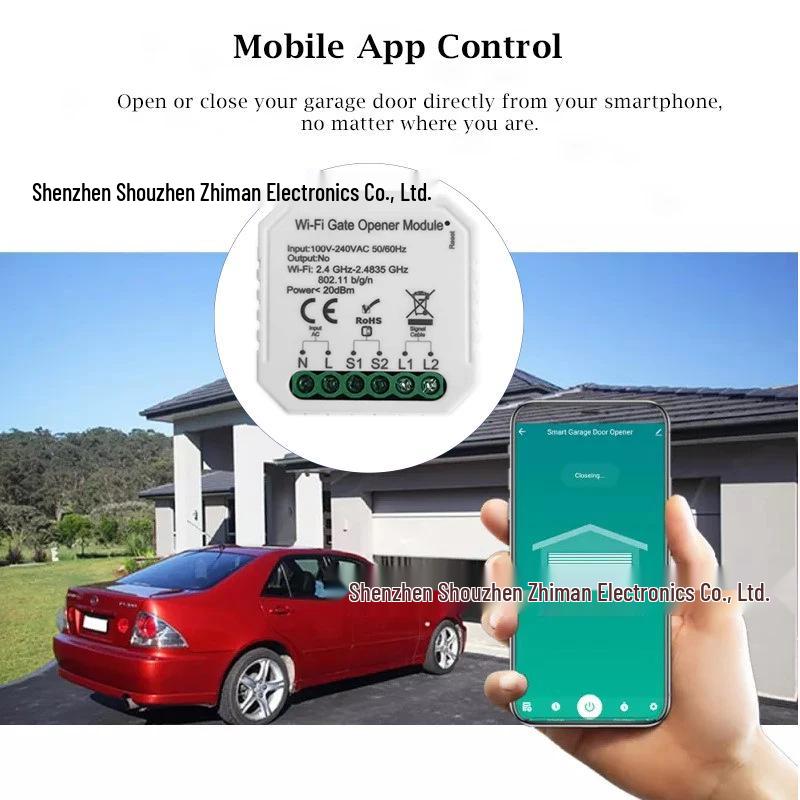 ZIGBEE Tuya Smart Garage Door Controller