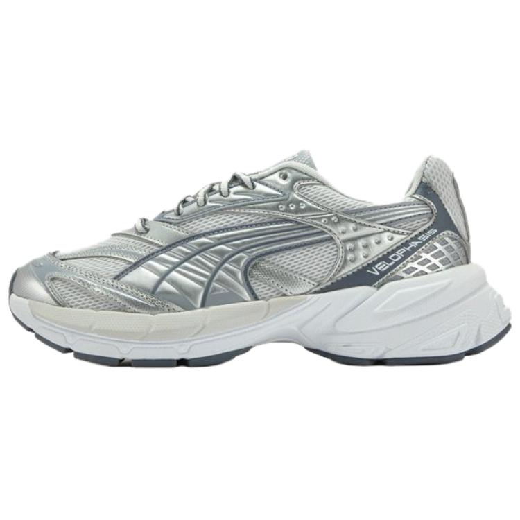 Puma Velophasis Lite Comfortable Low-Top Lifestyle Sneakers Unisex Sneakers Gray Silver 406204-01
