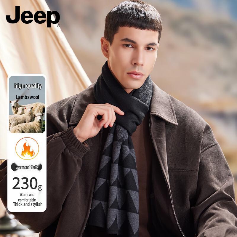 

Jeep Мужской теплый клетчатый шарф