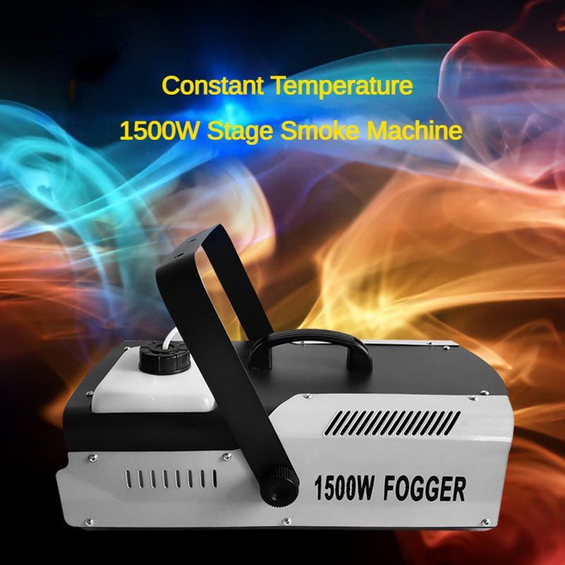 High Power Stage Smoke Machine Electronic Constant Temperature Smoke Sprayer LED Stage Effect Fogger Spray Equipment