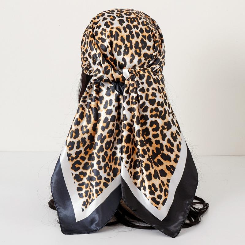 New cashew print silk scarf women's trend versatile shawl satin headscarf 90 square scarf scarf women