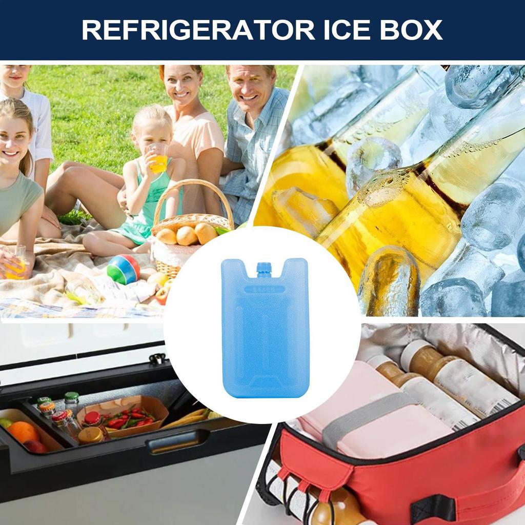 Reusable Freezer Pack Refrigerator Ice Blocks Ice Crystal Box 50/80/90/100ml Cold Freezer Pack Picnic Cooler Water Injection Box