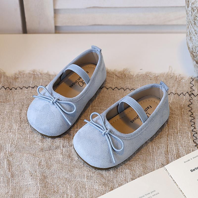 

Spring Autumn New Children s Shoe for Girl Fashion Simple Bowknot Kids Leather Shoes Soft Ballet Versatile Toddlers Causal Shoes 25