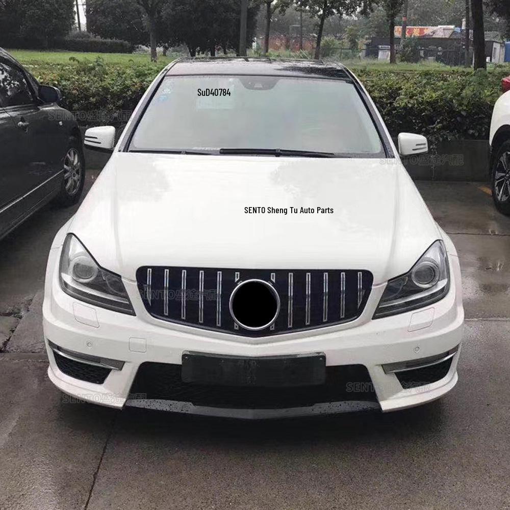 Mercedes-Benz C-Class W204 (2007-14) Front Bumper Diamond Grille AMG Style