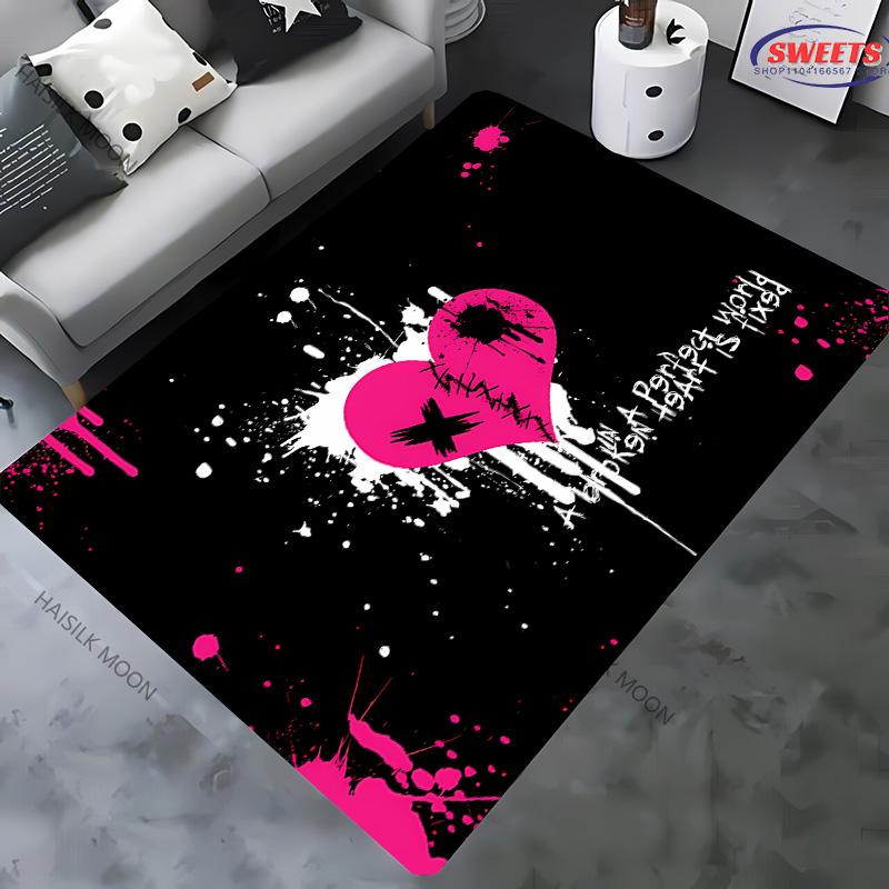 17 Styles Artistic Love Theme Printed Carpet Living Room Bedroom Sofa Office Large Area Decorative Mat Kids Play Rugs Warm Gift