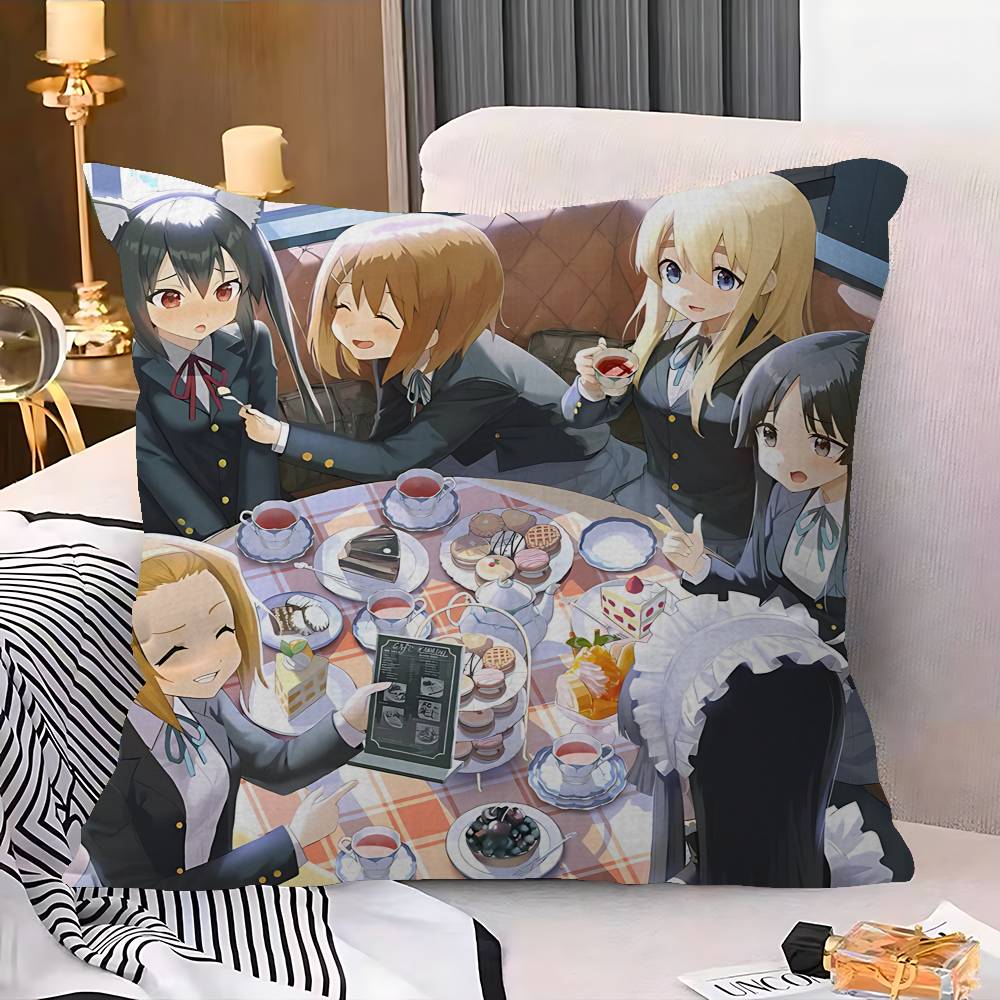 Japan Classic Anime Music K-On Pillow Cover Sofa Cushion Cover Home Room Decoration Children Gift