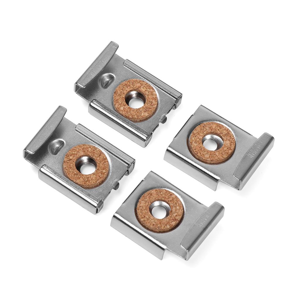 Unframed Adjustable Bathroom Supply Mirror Cabinet Bracket Glass Clamp Fix Clip Hanging Holder