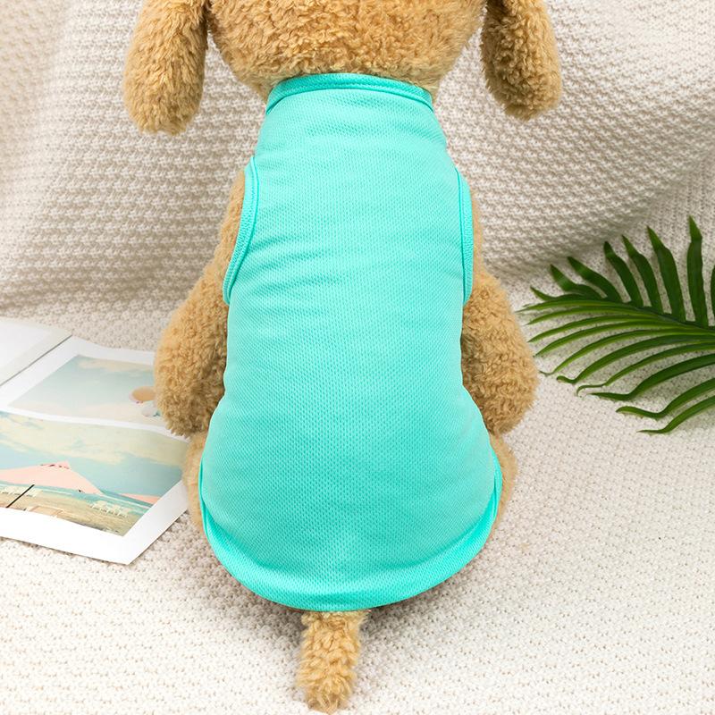 Small Floral Pets T-shirt Dogs Vest Cats Skirt Small Dog Clothing Dog Clothes Spring Summer Thin Dog Vest Breathable Pet T-shirt
