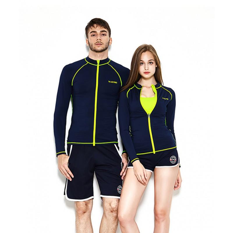 Womens Quick-Dry Breathable Rash Guard Wetsuit Set Long Sleeve Swimwear Snorkeling Surfing Diving Water Sports