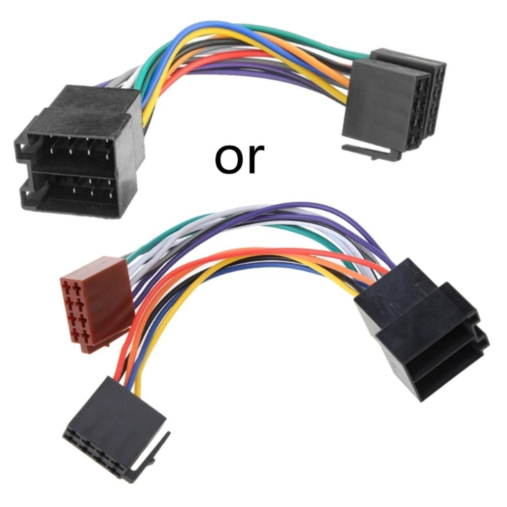 Plug Play ISO Cable Adapter Lightweight Wire Harness Car Stereo Radio Cable Adapter Copper Wire Random one