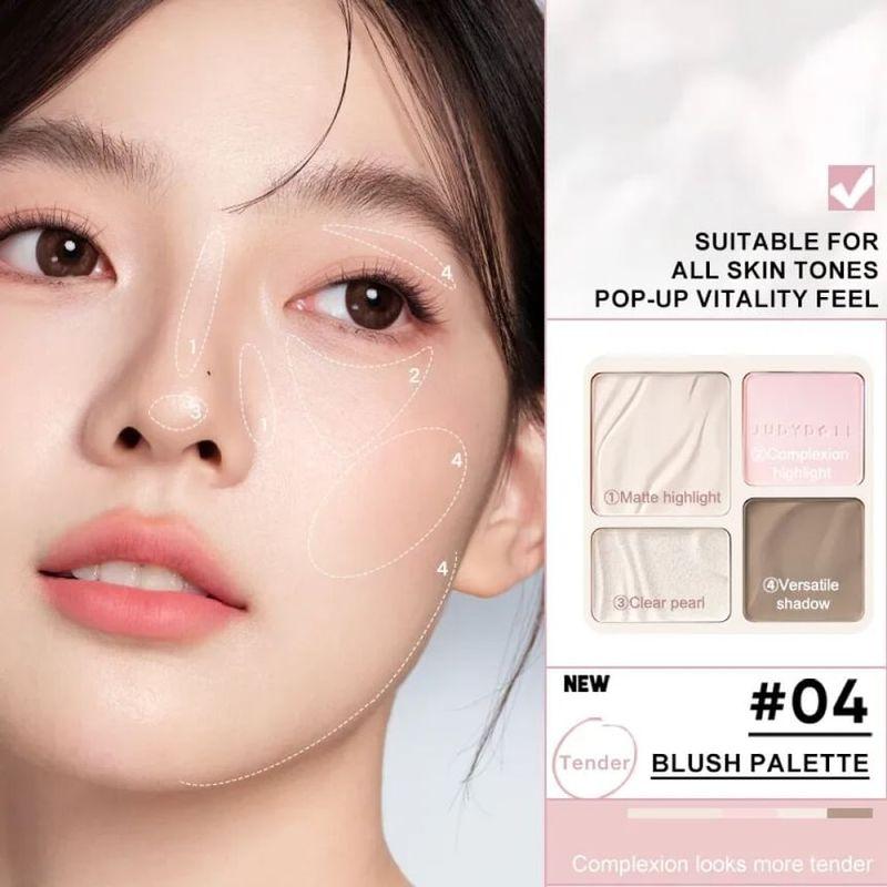 Judydoll - 2-in-1 Highlighter & Kontur Palette - 04