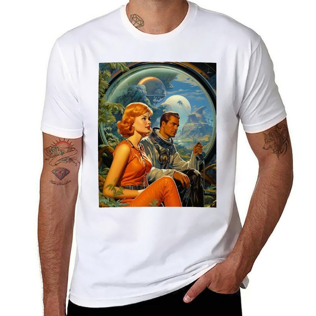 Nostalgic Futurism T-Shirt Anime T Shirts for Man Printed T Shirts for Man Graphic T Shirts for Man T-Shirt