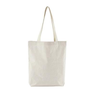 Striped Organic Cotton Tote Bag
