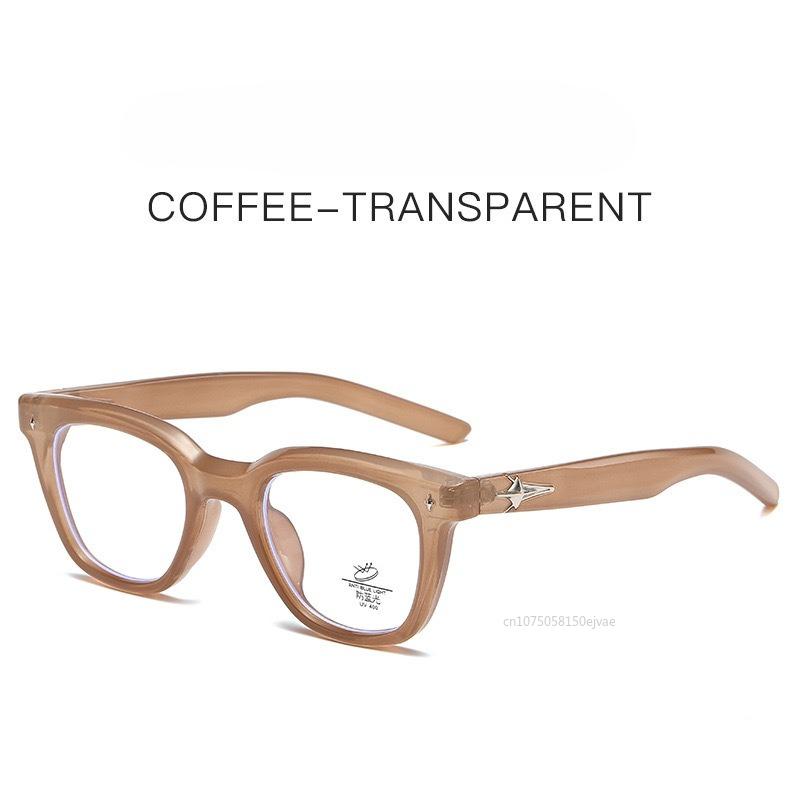 Campus Style Women Glasses Korean Style Anti Blue Light Woman Eyeglasses New Fashion High Quality Square Shape Men'S Glasses