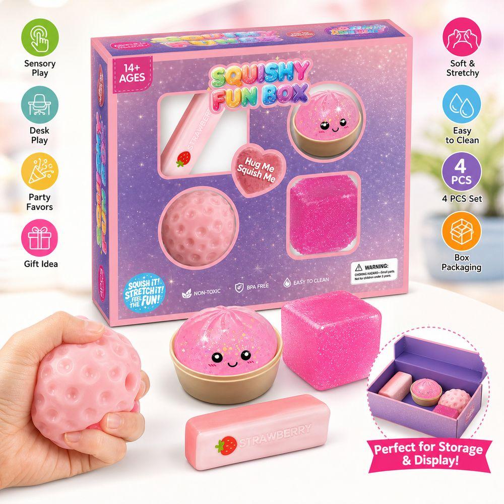 Soft And Stretchy Squishy Sensory Toys Random Shapes Stretchy Fidget Toys Desk Play