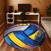 1pc Volleyball, Abstract Round Chair mat Area Rug - Non-Slip, Floor Mat for Office, Bedroom, home decor Christmas Gift p0811335