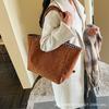 Korean Style Simple Polka Dot Canvas Bag Girl Student Cute Versatile Commuter Bag Shoulder Handbag