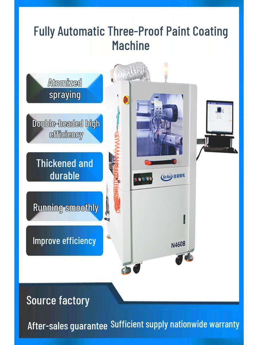 

Fully Automatic Three-Proof Paint Spraying and High-Speed UV Dispensing Machine for PCBA Coating